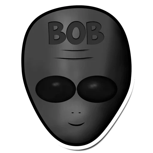 bob, máscara, alien, cara alienígena, máscara alienígena