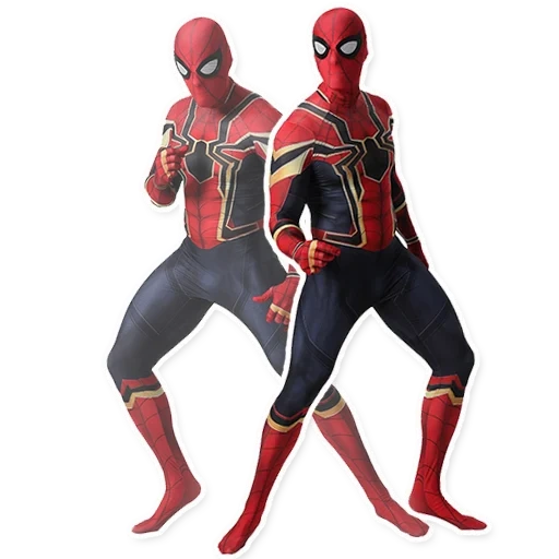 spider-man, pakaian spider-man, pakaian anak spider-man, pakaian dewasa spider-man, spandex spider-man set iron art