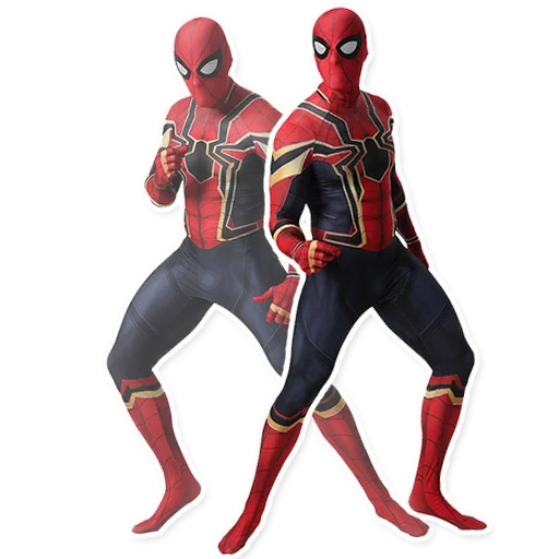 spider-man, spider-man set, spider-man kids set, spider-man adult set, spandex spider-man set wrought iron