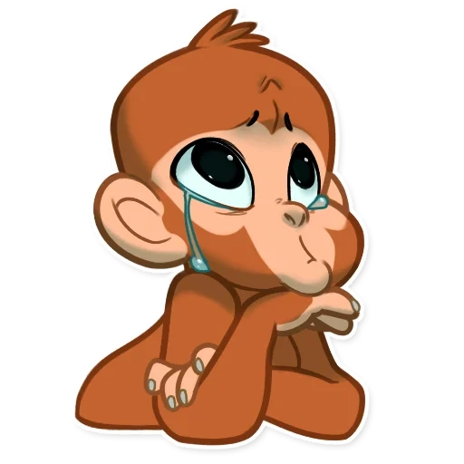 una scimmia, scimmia, scimmie watsap, scimmie dei cartoni animati, la scimmia pensa che il cartone animato