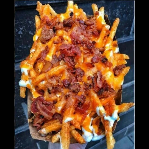 еда, foodporn, вкусная еда, loaded fries, фри картошка