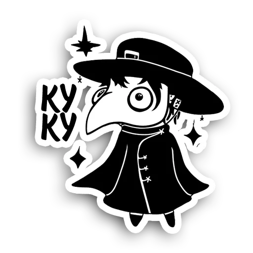 plague doctor, plague doctor, spy vs spy art, plague doctor logo, plague doctor cherno white