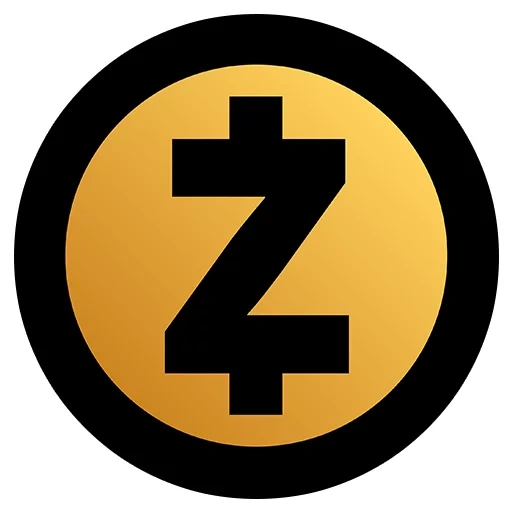 zec, zcash, symbole, icône zec, l'emblème de la crypto-monnaie tonne