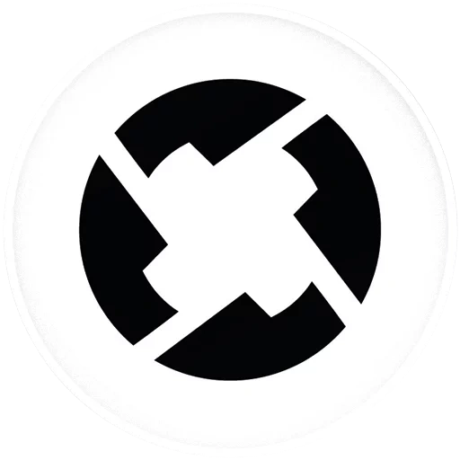 das emblem, das logo, pfeil-symbole, die vektormarke, zrx kryptowährung