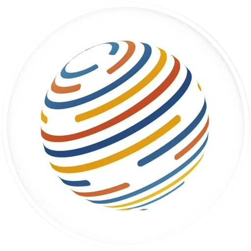 factom, stripe du logo du globe, logos vectoriels, image floue, graphiques vectoriels de stock