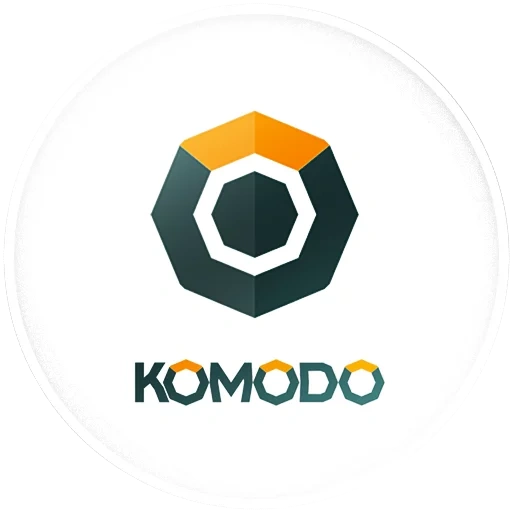 komodo, das logo, komodo coin, komodo kryptowährung, krone kryptowährung logo