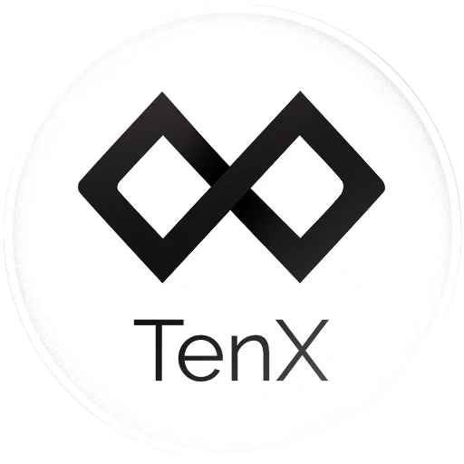 das logo, das logo von tenx, tenx logo, die vektormarke, tenx kryptowährung