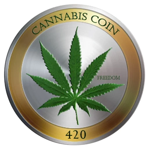 canabis coin, hemp leaf, a sheet of marijuana, coin of marijuana, coin benin 2010 canabis