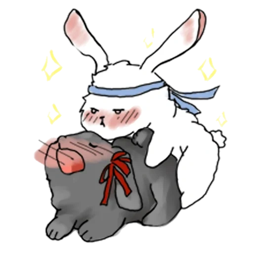 coniglio, coniglio artistico, anime del coniglio, coniglio carino, modello di coniglio carino