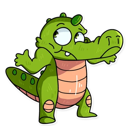krokodil, gutes krokodil, crocodile watsap, alligator harold, ein fröhliches krokodil