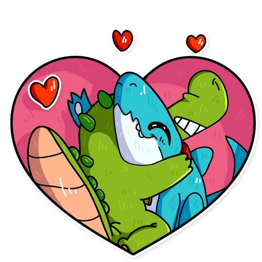 dino, dino et coeur, dinosauriens amoureux, dinosaures de la saint-valentin