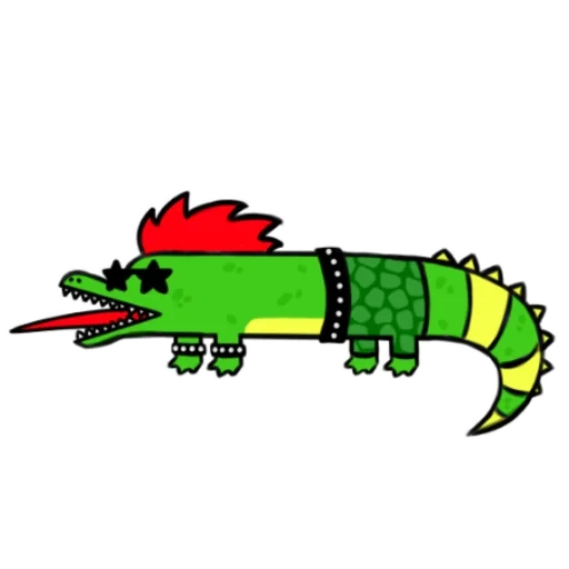 crocodile, crocodiles are cute, crocodile stripes, cartoon crocodile, crocodile illustration