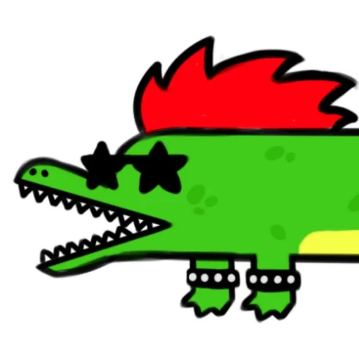 crocodile, shining crocodile, happy crocodile, crocodile illustration, mathematical crocodile