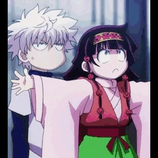 killoi zoldik, killoi alluka, killua sister, alluka zoldik, hunter hunter sister killu