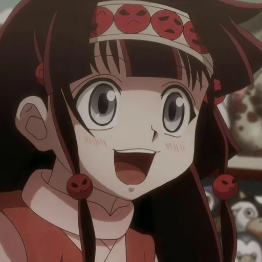 alluka, screenshot aluka, alluka zoldyck, personaggi anime, hunter x hunter 3