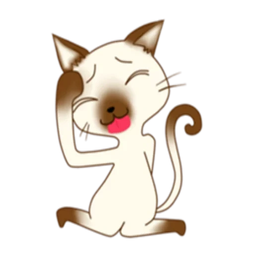 зевает, cartoon cat, зевающая кошка, зевает рисунок, счастливый котик