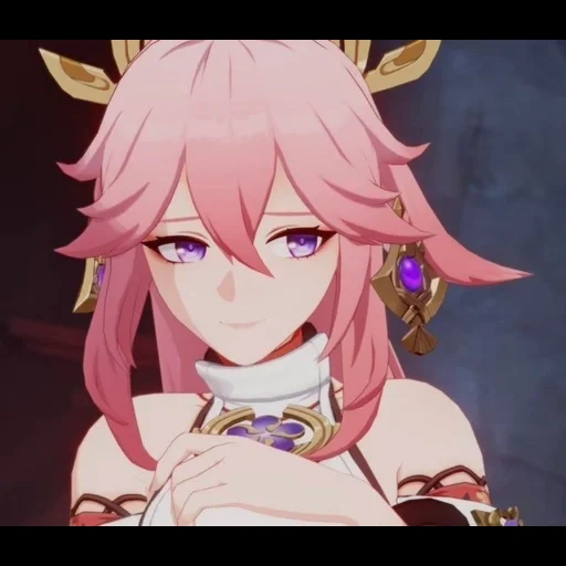 anime, yae miko, karakter anime, honkai impact 3 rd, karakter anime gadis