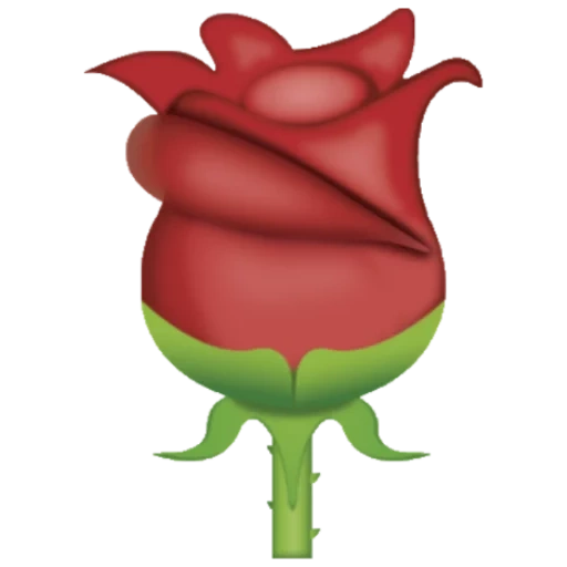 роза эмоджи, эмоджи роза, эмодзи роза, смайлик розочка