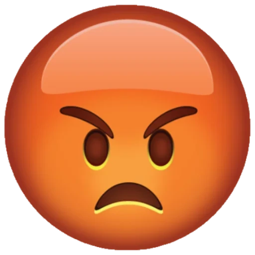 злой смайл, злой эмоджи, эмодзи злой, angry emoji, эмодзи злость