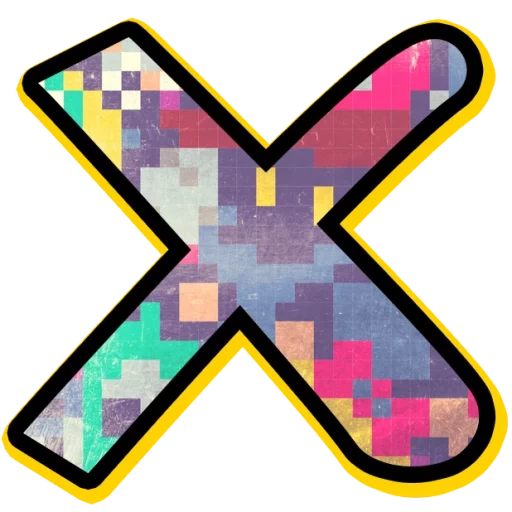 alphabet, cross icon, cross vector, the xx cover, icon x y color