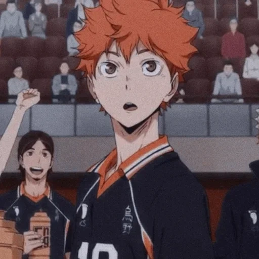 haikyuu, haikuu kagos, cartoon volleyball, hinata shouyou, hisada shouyang volleyball