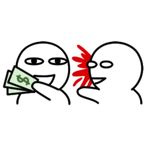 money, man, slap emoji