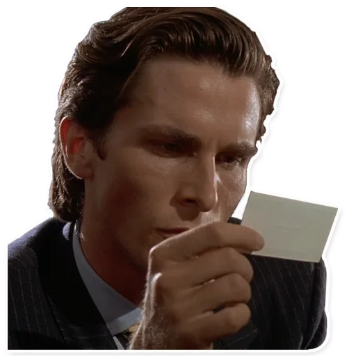 patrick bateman, paradox interactive, the most worst meme year, look at that subtle off-white coloring the tasteful thickness it