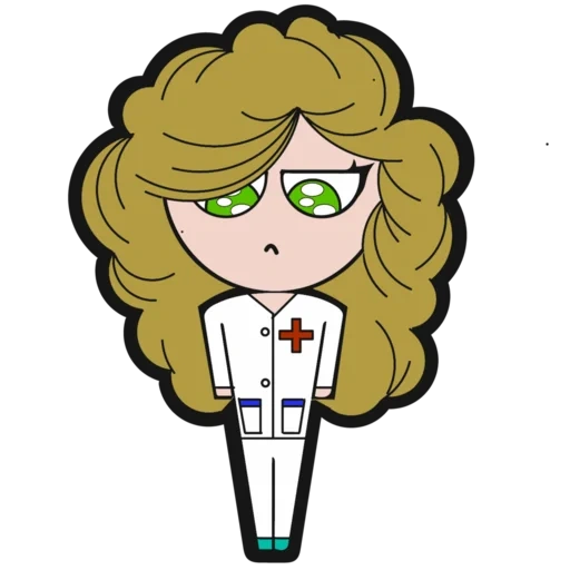 anime, humano, pacote de enfermeira fofa, ilustrações vetoriais, um desenho animado de uma pessoa zangada