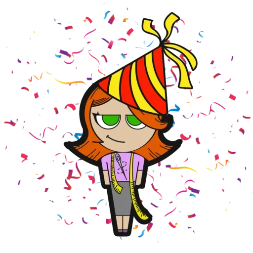 animación, gente, personajes, personajes de arte, happy birthday me level-up