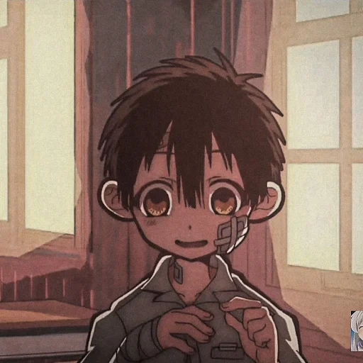 рисунок, мальчик ханако, аниме персонажи, туалетный мальчик ханако, туалетный мальчик ханако кун