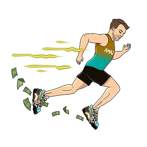run, corredor, atleta, ilustração, atletismo