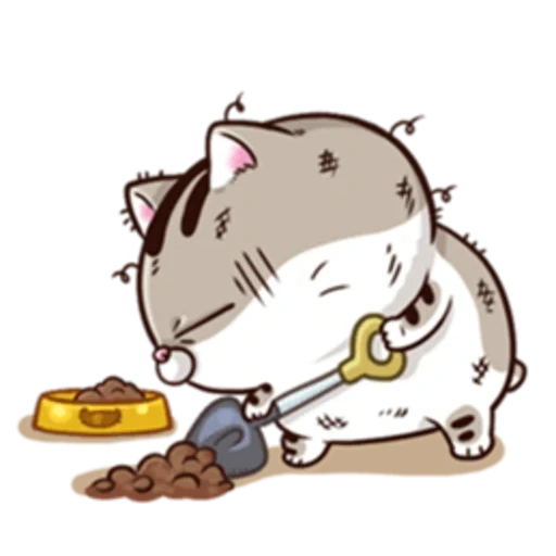 gato pushin, pushin kat, ami gato gordo, o gato é um biscoito de empurrão, kawaii cat pushin