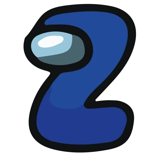 nombres, numéro, zzz clipart, les chiffres sont bleus, le numéro 2 est bleu