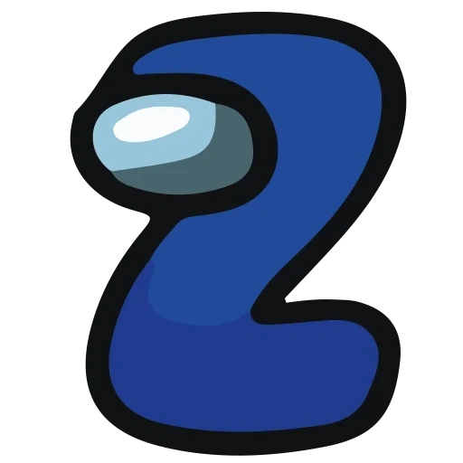 zahlen, nummer, zzz clipart, die zahlen sind blau, die nummer 2 ist blau