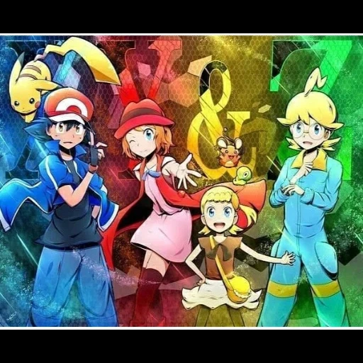 pokemon, pokémon verano, personajes de pokémon, kalos de anime pokemon, pokemon art ash charizarde