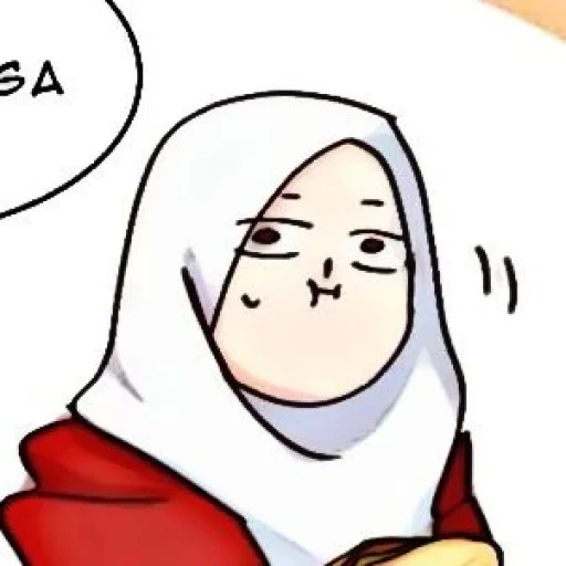 anime, anime, giovane donna, anime hijab, anime hijab