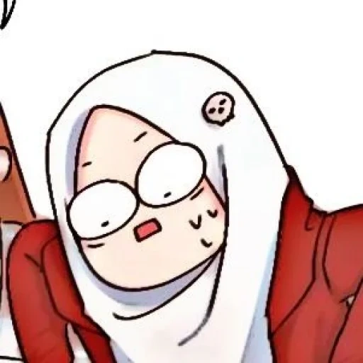 umano, la faccia dell'anime, anime hijab