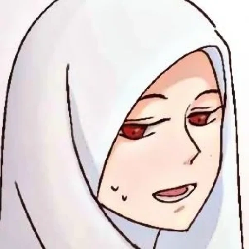 anime, young woman, hijab anime, anime hijab, anime girls