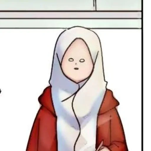 anime, asiático, anime de hijab, chica anime, dibujos de chicas de anime