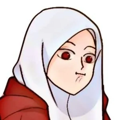 anime, young woman, hijab anime, anime girls