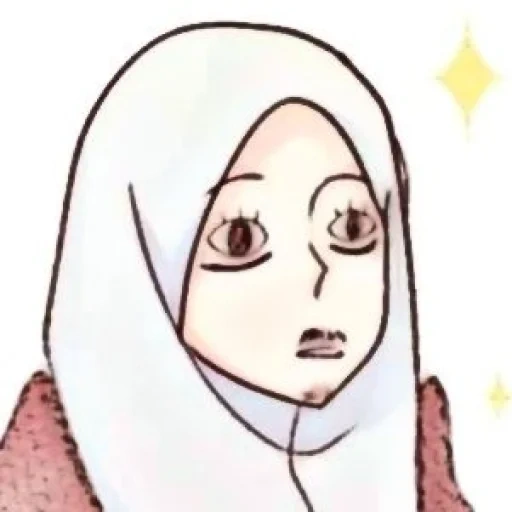anime, mujer joven, anime de hijab, anime de hijab
