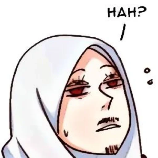 аниме, hijab anime, хиджаб аниме, аниме девушки, девушка хиджабе