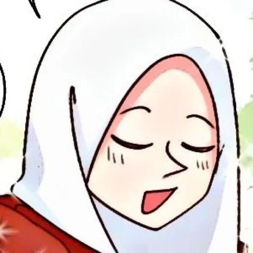 аниме, anime, девушка, hijab anime, хиджаб аниме