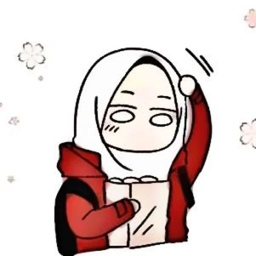 asian, anime cute, hijab anime, anime girl cute, drawings of anime steam