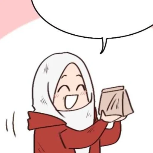 asiático, anime, anime, anime de desenho animado, sakura hijab anime