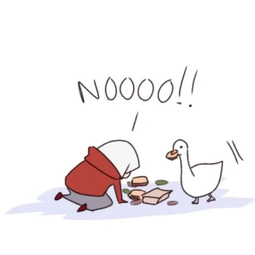 goose, meme, drôle, carte postale oie, cartoon d'oie