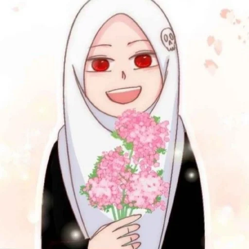 anime, anime, the girl, anime art, anime muslim