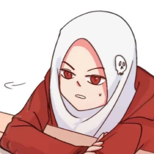 anime, anime, the girl, anime muslim, madloki arisan