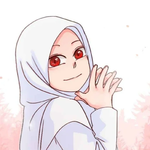 stan, jovem, anime hijabe, anime muçulmano, sekolah menengah pertama