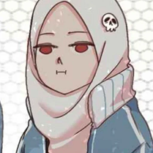 image, anime mignon, madloki arisan, personnages d'anime, hijab anime 2019